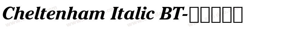 Cheltenham Italic BT字体转换